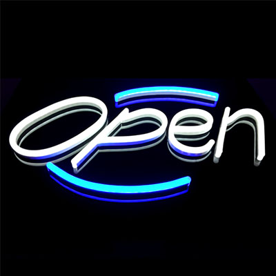 Open LED neon sign