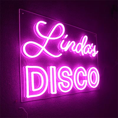 Disco neon sign
